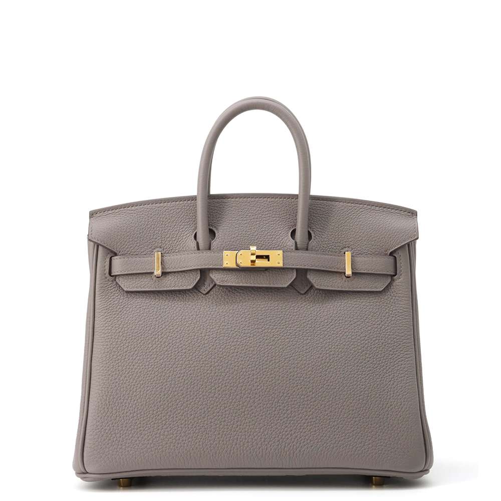 HERMES Birkin Etain Togo Leather Size 25