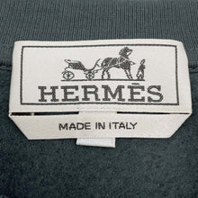 将图像加载到图库查看器中，HERMES Knitted Fabric T-Shirt《H Puzzle》 Size XL Orage Cotton100%
