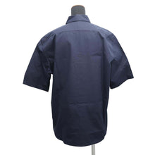 Load image into Gallery viewer, HERMES Shirt with leather details Size 40 NavyH556200HA6038 Cotton100% Leather
