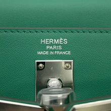 Load image into Gallery viewer, HERMES Kelly Retourne Vert Vertigo Swift Leather Size 25
