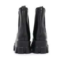 将图像加载到图库查看器中，PRADA Monolith Chelsea Boots Black1T256N Leather Rubber Size 39
