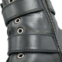 Load image into Gallery viewer, PRADA 3Belt Boots Black Leather Size 37.5
