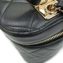 Load image into Gallery viewer, CHANEL Matelasse CC Logo Vanity Bag BlackAS1626 Lambskin
