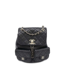 Load image into Gallery viewer, CHANEL Matelasse CC Logo Backpack BlackAS3787 Caviar Leather Size Small
