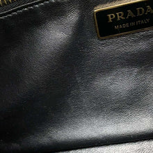 将图像加载到图库查看器中，PRADA Eme Medium Shoulder Bag Black1BC229 Leather Size Medium
