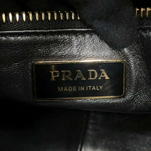 将图像加载到图库查看器中，PRADA Eme Medium Shoulder Bag Black1BC229 Leather Size Medium
