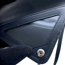 Load image into Gallery viewer, PRADA Triangle Name Tag Navy2TT153 Saffiano LeatherLeather
