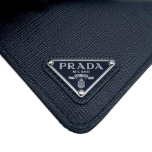 Load image into Gallery viewer, PRADA Triangle Name Tag Navy2TT153 Saffiano LeatherLeather
