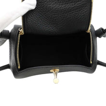 Load image into Gallery viewer, HERMES Lindy Black Taurillon Clemence Size Mini
