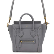 将图像加载到图库查看器中，CELINE Luggage shopper Gray189243 Leather Size Nano
