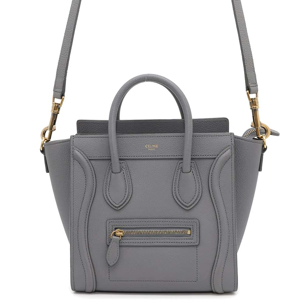 CELINE Luggage shopper Gray189243 Leather Size Nano