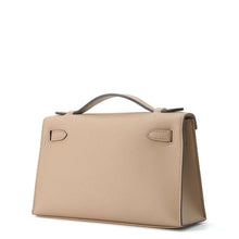 将图像加载到图库查看器中，HERMES PochetteKelly Beige Marfa Swift Leather
