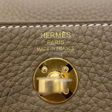 将图像加载到图库查看器中，HERMES Lindy Etoupe Taurillon Clemence Size Mini
