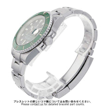 将图像加载到图库查看器中，ROLEX Submariner Date W40mm Stainless Steel Green Dial116610LV
