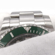 将图像加载到图库查看器中，ROLEX Submariner Date W40mm Stainless Steel Green Dial116610LV
