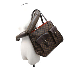 将图像加载到图库查看器中，LOUIS VUITTON Uzes RedN51128 Damier Ebene Canvas
