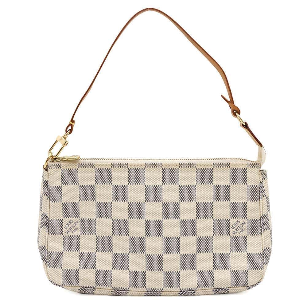 LOUIS VUITTON Pochette Accessoires BeigeN41207 Damier Azur