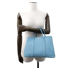 将图像加载到图库查看器中，HERMES Garden Party Bleu du Nord Country Leather Size TPM
