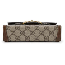 将图像加载到图库查看器中，GUCCI Horsebit1955 Shoulder Bag Beige/Brown699296 PVC Leather
