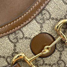 Load image into Gallery viewer, GUCCI Horsebit1955 Shoulder Bag Beige/Brown699296 PVC Leather
