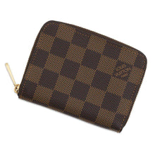 将图像加载到图库查看器中，LOUIS VUITTON Zippy Coin Purse BrownN63070 Damier Ebene Canvas
