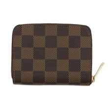 将图像加载到图库查看器中，LOUIS VUITTON Zippy Coin Purse BrownN63070 Damier Ebene Canvas
