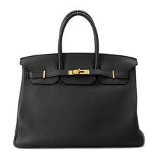 将图像加载到图库查看器中，HERMES Birkin Black Togo Leather Size 35
