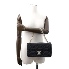 Load image into Gallery viewer, CHANEL Matelasse ChainShoulder Bag Westminster BlackA39011 Lambskin Faux Pearl
