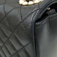 Load image into Gallery viewer, CHANEL Matelasse ChainShoulder Bag Westminster BlackA39011 Lambskin Faux Pearl
