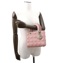 Load image into Gallery viewer, Dior My Lady Dior Shoulder Bag PinkM05320CAL Lambskin Size Small
