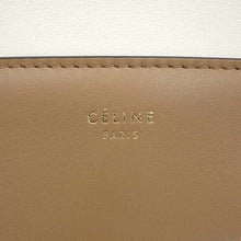 Load image into Gallery viewer, CELINE Frame Shoulder Bag White/Camel180263 Calf Leather Size Medium
