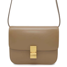 将图像加载到图库查看器中，CELINE Classic Box Shoulder Bag Beige164173 Box Calf LeatherLeather Size Medium
