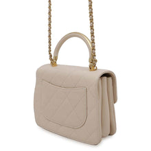 Load image into Gallery viewer, CHANEL Matelasse Shoulder Bag Top Handle Light BeigeAS0626 Lambskin
