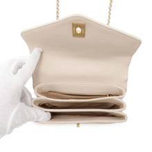 Load image into Gallery viewer, CHANEL Matelasse Shoulder Bag Top Handle Light BeigeAS0626 Lambskin
