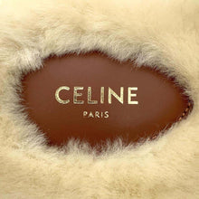 Load image into Gallery viewer, CELINE Mouton Sandals Triomphe Ivory/Brown358053563C.02BG Mouton Leather Size 36
