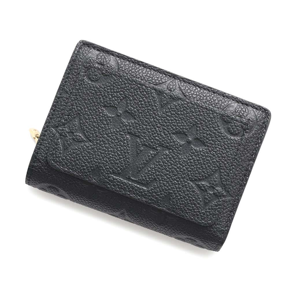 LOUIS VUITTON Portefeuille Clare NoirM80151 Monogram Empreinte Leather