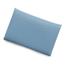 将图像加载到图库查看器中，HERMES Calvi Blue Jean Chevre Myzore Goatskin
