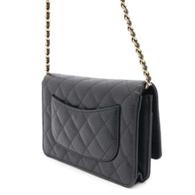 Load image into Gallery viewer, CHANEL Matelasse Classic Chain Wallet BlackAP0250 Caviar Leather
