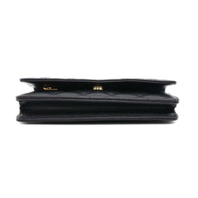 Load image into Gallery viewer, CHANEL Matelasse Classic Chain Wallet BlackAP0250 Caviar Leather
