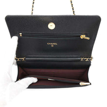 Load image into Gallery viewer, CHANEL Matelasse Classic Chain Wallet BlackAP0250 Caviar Leather
