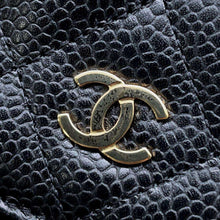 将图像加载到图库查看器中，CHANEL Matelasse Classic Chain Wallet BlackAP0250 Caviar Leather
