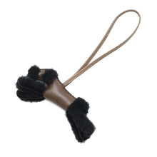 Load image into Gallery viewer, HERMES Buddy Bag Charm Chocolat/Black/Etoupe Lambskin Mouton
