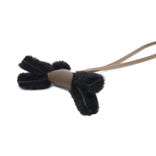 Load image into Gallery viewer, HERMES Buddy Bag Charm Chocolat/Black/Etoupe Lambskin Mouton
