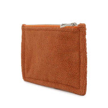 将图像加载到图库查看器中，HERMES Les Cabanesses Bicyclette Flat Pouch Orange 100% Cotton (pile)
