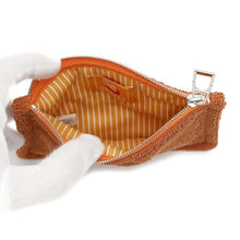 Load image into Gallery viewer, HERMES Les Cabanesses Bicyclette Flat Pouch Orange 100% Cotton (pile)
