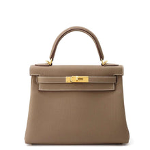 Load image into Gallery viewer, HERMES Kelly Retourne sewing Etoupe Togo Leather Size 28
