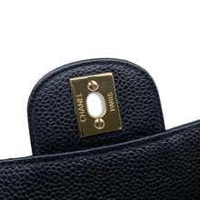 Load image into Gallery viewer, CHANEL Matelasse WChainShoulder Bag BlackA01112 Caviar Leather Size 25
