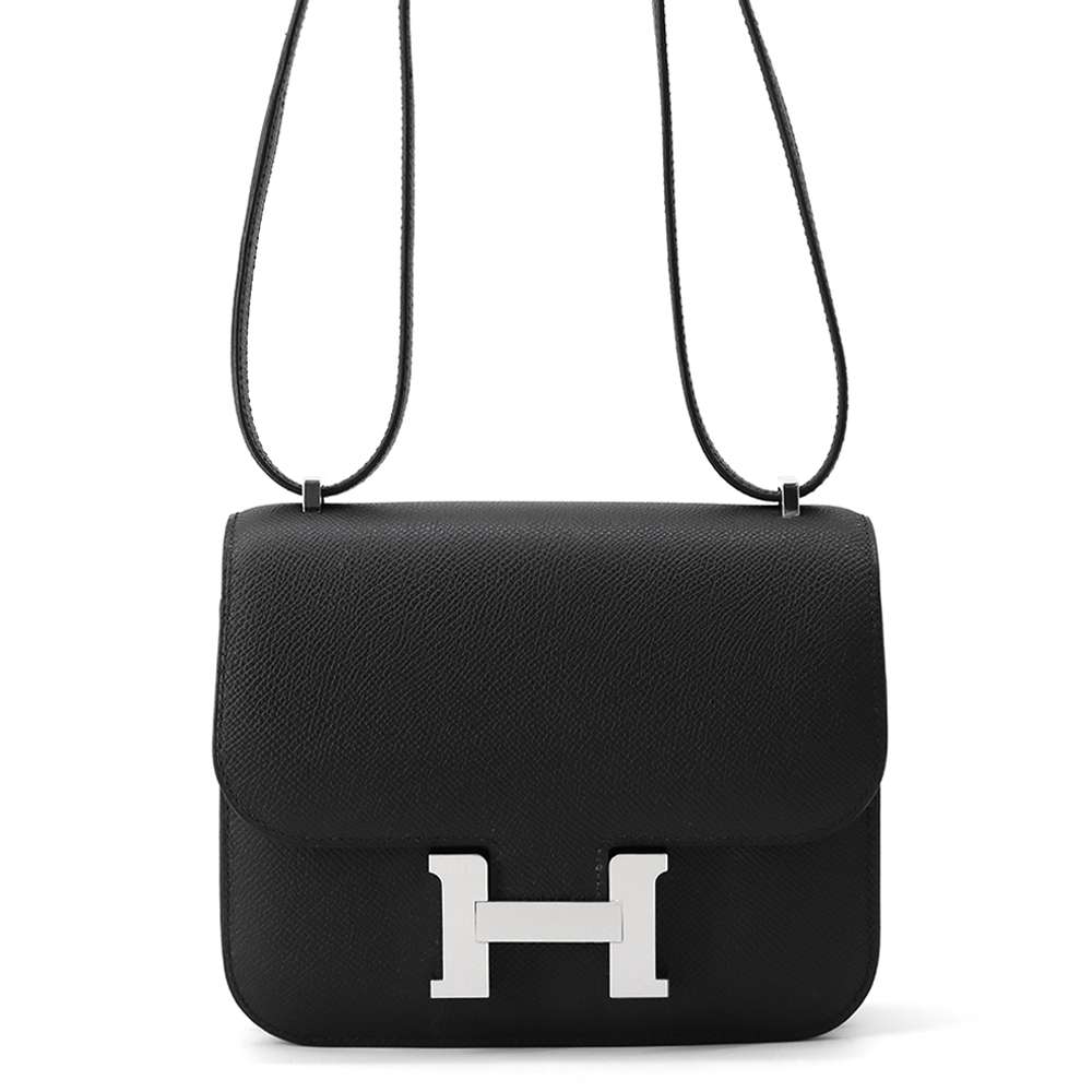 HERMES Constance 3 Miroir Black Epsom Size Mini