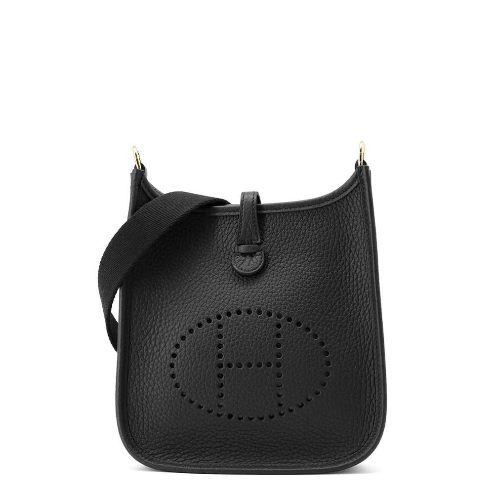 HERMES Evelyne Amazon Black Taurillon Clemence Size TPM