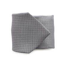 将图像加载到图库查看器中，HERMES Necktie Upside Down Gray Silk100%
